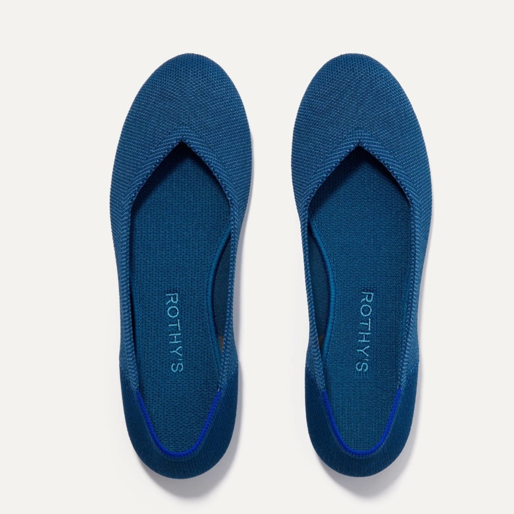 Rothy's Women's Blue Flats Retired 11 like new